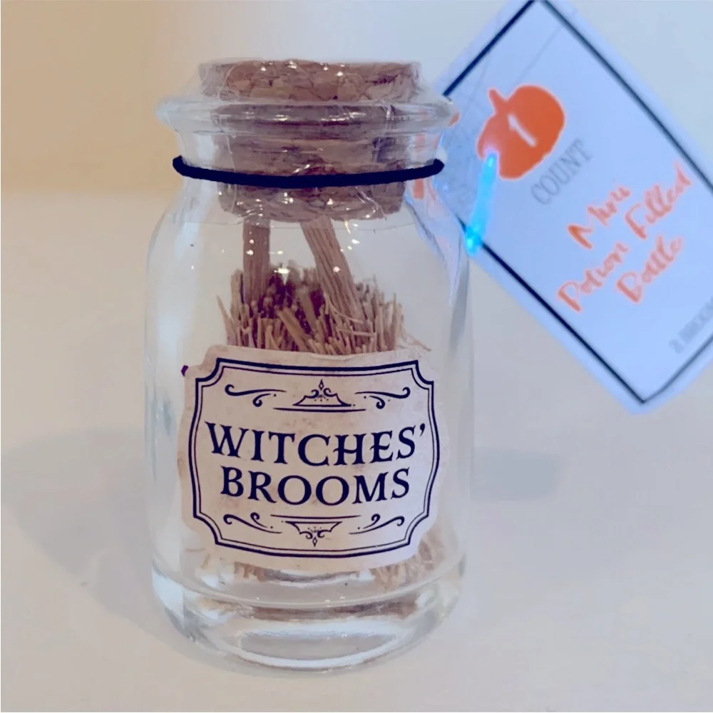 🎃 Target Halloween Bullseye Mini Potion Bottles Witches Broom & Eye of Newt